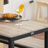 SoBuy Tavolo con 2 panche 110x58x74cm OGT25-HN