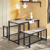 SoBuy Tavolo con 2 panche 110x58x74cm OGT25-HN