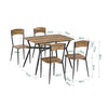 SoBuy Tavolo con 4 sedie 110x70x76cm OGT49-F