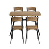 SoBuy Tavolo con 4 sedie 110x70x76cm OGT49-F
