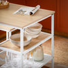 SoBuy Tavolo con 2 sgabelli 108x58x89 cm OGT51-WN