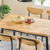 SoBuy OGT52-N Set Tavolo da Pranzo 5 Pezzi con 4 Sedie Comode, Tavolo da Cucina Compatto per Piccoli Spazi, Tavolo con Sedie Ideale per Sala da Pranzo, Cucina, Soggiorno, Balcone e Arredo Esterno