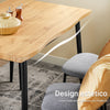 SoBuy OGT52-N Set Tavolo da Pranzo 5 Pezzi con 4 Sedie Comode, Tavolo da Cucina Compatto per Piccoli Spazi, Tavolo con Sedie Ideale per Sala da Pranzo, Cucina, Soggiorno, Balcone e Arredo Esterno