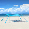 SoBuy Tenda da spiaggia 400x400x200cm OZT02-HB