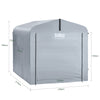 Sobuy Tela di ricambio per Garage Auto per Esterno, Tenda per Bicicletta, Casetta da Giardino, Box Moto Impermeabile, Tendone per Auto, Moto e Attrezzi, Argento, 159x219x165cm SDA12-SIL