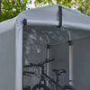 Sobuy Tela di ricambio per Garage Auto per Esterno, Tenda per Bicicletta, Casetta da Giardino, Box Moto Impermeabile, Tendone per Auto, Moto e Attrezzi, Argento, 159x219x165cm SDA12-SIL