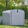 Sobuy Tela di ricambio per Garage Auto per Esterno, Tenda per Bicicletta, Casetta da Giardino, Box Moto Impermeabile, Tendone per Auto, Moto e Attrezzi, Argento, 159x219x165cm SDA12-SIL