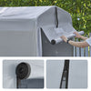 Sobuy Tela di ricambio per Garage Auto per Esterno, Tenda per Bicicletta, Casetta da Giardino, Box Moto Impermeabile, Tendone per Auto, Moto e Attrezzi, Argento, 159x219x165cm SDA12-SIL