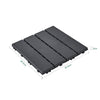 Sobuy SDA15-HG, Piastrelle da Giardino 35 Pezzi Pavimento per Esterno Ad Incastro Mattonelle per Esterno Antiscivolo per Balcone e Giardino Grigio 30.5x30.5x2 cm