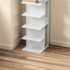 SoBuy STR14-W Mobile Scaffale Libreria Stretta, 5 Livelli, Bianco - immagine 9/12