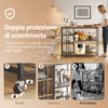 SoBuy SVW18-II-F Carrello da portata con 5 ripiani Carrello laterale Carrello da cucina ripiano per microonde 110x45x92cm