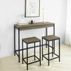 SoBuy Tavolo con 2 sgabelli 121x46x97cm OGT30-N