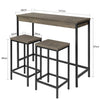 SoBuy Tavolo con 2 sgabelli 121x46x97cm OGT30-N