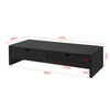 SoBuy Supporto per monitor con cassetti 47x18x11cm BBF02-SCH