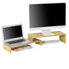 SoBuy Supporto monitor in bambù 104x22x15cm BBF07-N