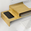 SoBuy Supporto monitor in bambù 104x22x15cm BBF07-N
