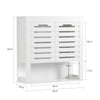 SoBuy Hanging cabinet 58x20x60cm BZR51-W