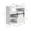 SoBuy Mobile sottolavabo con anta scorrevole 60x30x62cm BZR61-W