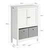 SoBuy Mobile armadio con cesti 62x30x89cm BZR64-W