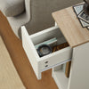 SoBuy FBT111-WN Comodino con cassetto stretto Tavolino divano Tavolino comodino Bianco 20x35x60 cm