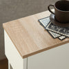 SoBuy FBT111-WN Comodino con cassetto stretto Tavolino divano Tavolino comodino Bianco 20x35x60 cm