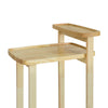 SoBuy Tavolino con 2 piani in hevea 50x40x66cm FBT89-N