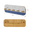 SoBuy Appendiabiti da parete in bambù 55x3x19cm FHK16-B