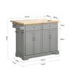 SoBuy Credenza con piano pieghevole 115x71x92cm FKW71-HG