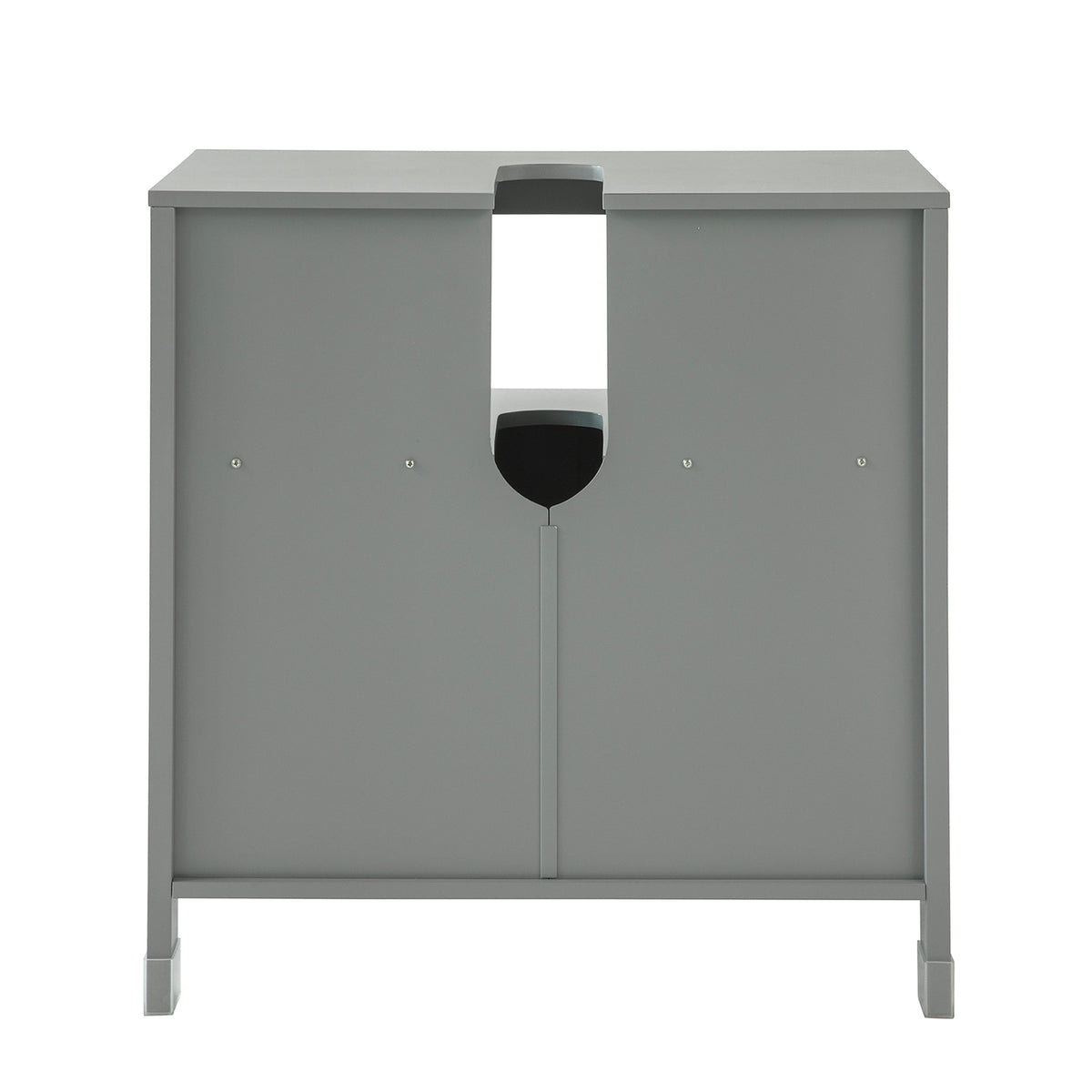 SoBuy Mobile Sottolavabo Bagno 2 Ante – Grigio – 60x30x62 Cm – MDF Melaminico – Senza Lavabo