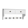 SoBuy Appendiabiti da parete 60x14x27cm FRG178-W