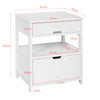 SoBuy Comodino con cassetti 38x45x55cm FRG258-W