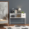 SoBuy Space-saving console table 110x30x80cm FSB20-W