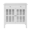 SoBuy Credenza con ante in vetro 80x34x80cm FSB23-W