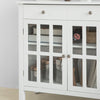 SoBuy Credenza con ante in vetro 80x34x80cm FSB23-W