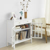 SoBuy Credenza con ante in vetro 80x34x80cm FSB23-W