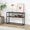 SoBuy FSB43-SCH Tavolo consolle vintage con superficie in vetro Tavolo da ingresso in metallo L110xP30xA70cm