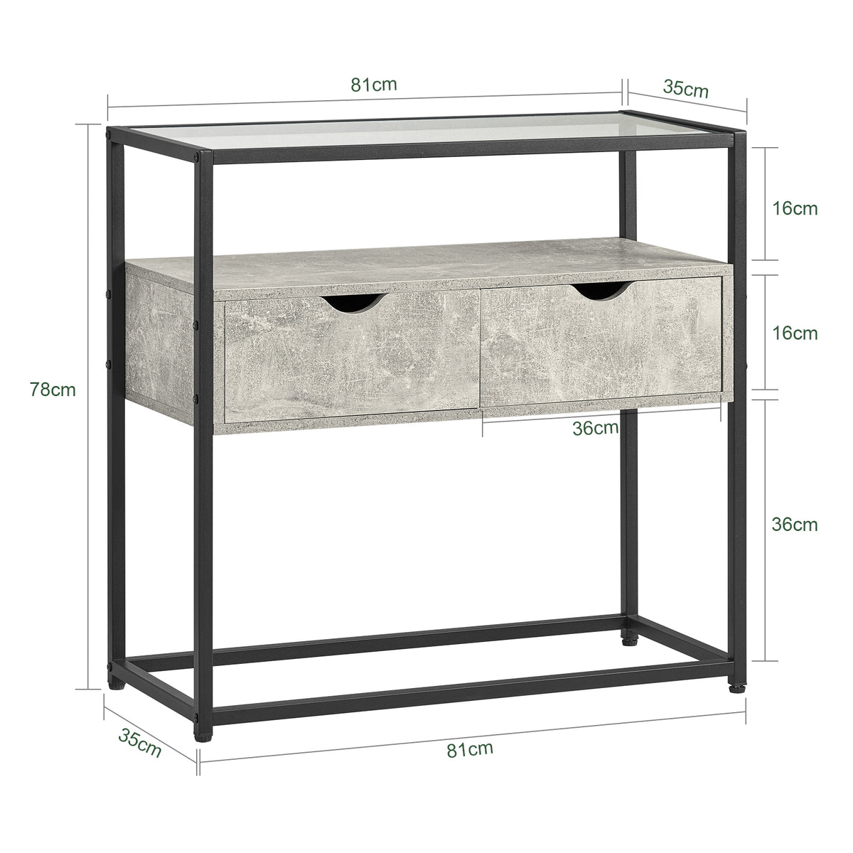 Urbn-Living - Tavolino da toeletta in legno con 1 cassetto, colore Urbn-Living - Tavolino da toeletta in legno con 1 cassetto, colore