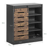 SoBuy Scarpiera con anta scorrevole 80x35x89cm FSB65-HG