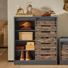 SoBuy Scarpiera con anta scorrevole 80x35x89cm FSB65-HG