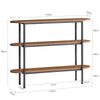 SoBuy Consolle tavolo 110x25x86cm FSB67-WS
