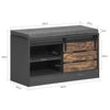 SoBuy Panca scarpiera con ante scorrevoli 80x35x48cm FSR120-HG