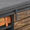 SoBuy Panca scarpiera con ante scorrevoli 80x35x48cm FSR120-HG
