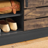 SoBuy Panca scarpiera con ante scorrevoli 80x35x48cm FSR120-HG
