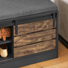SoBuy Panca scarpiera con ante scorrevoli 80x35x48cm FSR120-HG
