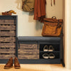 SoBuy Panca scarpiera con ante scorrevoli 80x35x48cm FSR120-HG