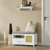 SoBuy Panca scarpiera 81x36x46cm FSR126-W