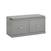 SoBuy FSR131-HG Panca Scarpiera Ingresso con Seduta - Scarpiera Salvaspazio con Contenitore Interno e Ripiani Regolabili - Mobile Ingresso Panca Contenitore per Scarpe e Oggetti Fino 150kg 98x37x49cm
