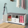 SoBuy Panca scarpiera 105x37x49cm FSR71-W
