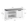 SoBuy Panca scarpiera 90x30x45cm FSR84-W