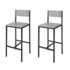 SoBuy 2 x Sgabello con schienale 38x40x95cm FST53-HGX2